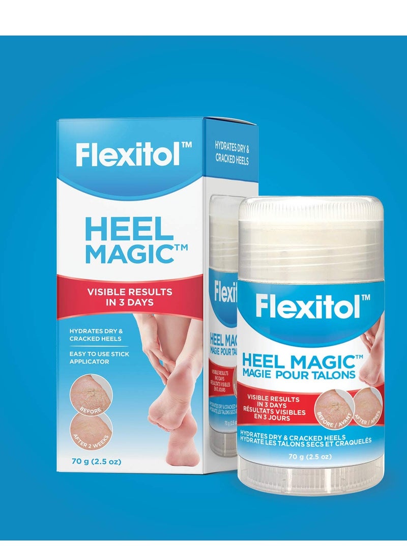 Flexitol Heel Magic For Dry Skin or Rough Heels with Shea Butter & Vitamin E, 2.5 Ounce