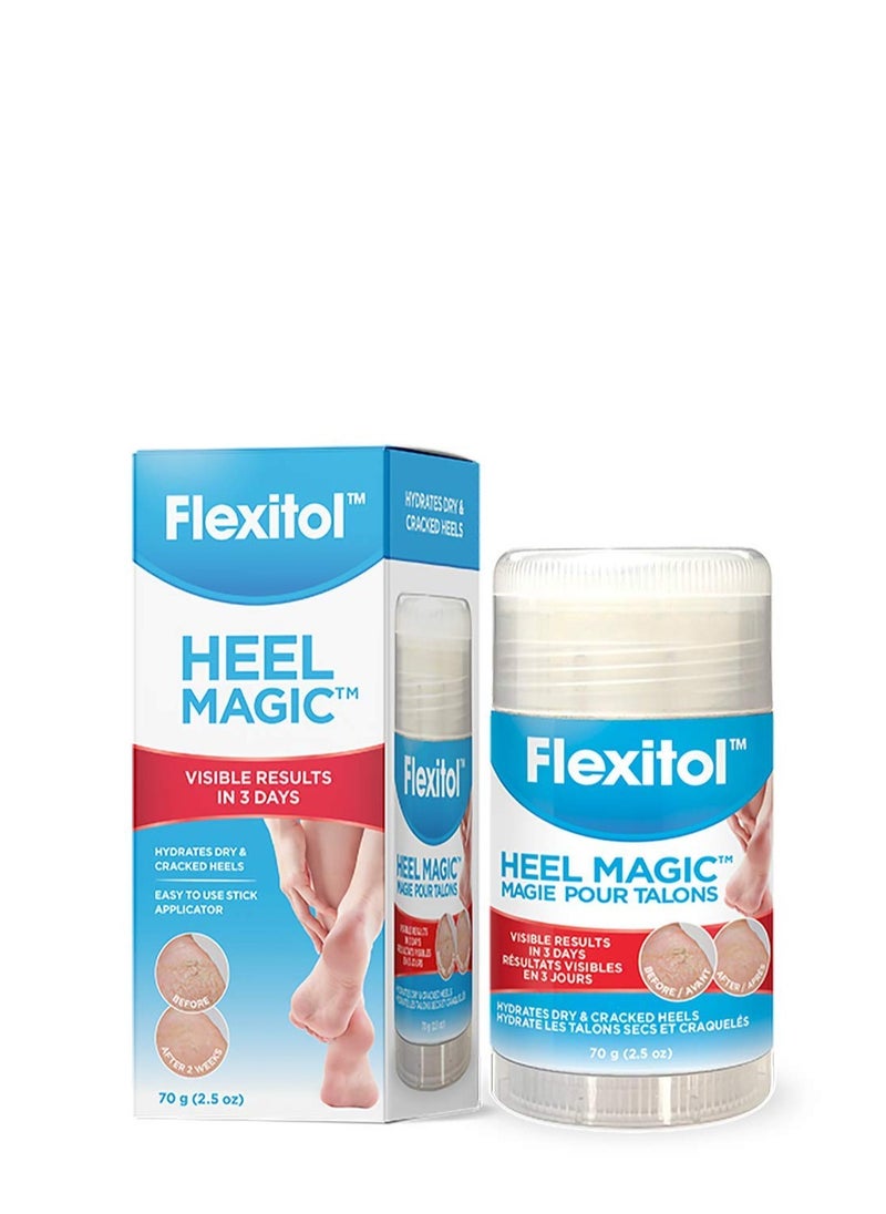 Flexitol Heel Magic For Dry Skin or Rough Heels with Shea Butter & Vitamin E, 2.5 Ounce