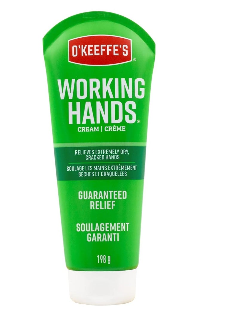 O'Keeffe's Working Hands Hand Cream, Relieves and Repairs Extremely Dry Hands, 7 oz Tube (Pack of 1)