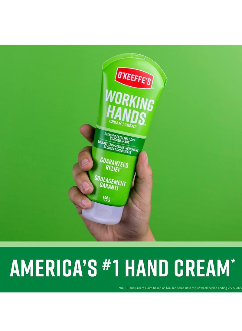 O'Keeffe's Working Hands Hand Cream, Relieves and Repairs Extremely Dry Hands, 7 oz Tube (Pack of 1)