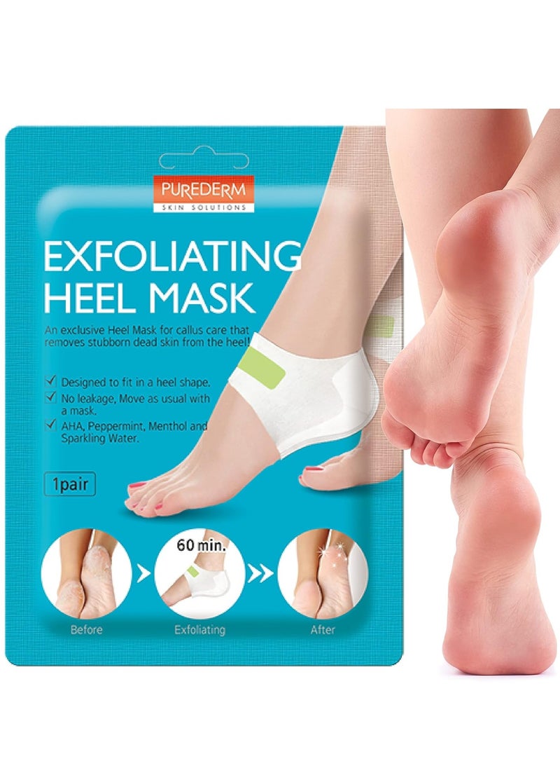 Purederm Exfoliating Heel Mask (1 Pair) – Heel Peeling Masks Gently Remove calluses from Your Heel