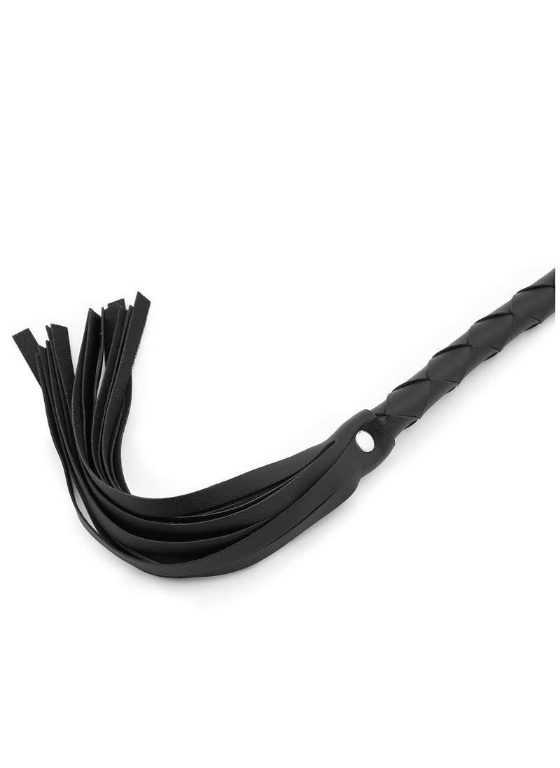 Set of Riding Crop 18 and Horse Whip 34 Leather Horse Whip Riding Crop English Whip with Genuine Leather Horse Black