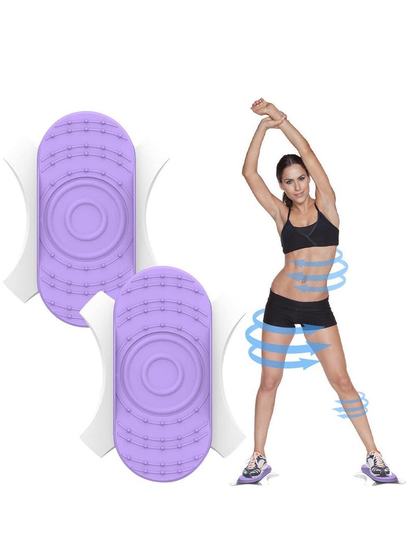 Waist Twisting Exercise Board, Ab Board Exercise, Twisting Waist Disc, Full Body Toning Workout, Noise-Free, for Aerobic Exercise, Weight Loss 2pcs in a Box