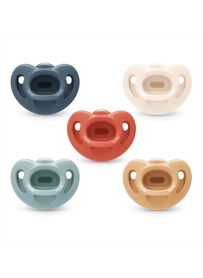 Comfy Orthodontic Pacifiers, 0-6 Months, Timeless Collection, 5 Count (Pack of 1)