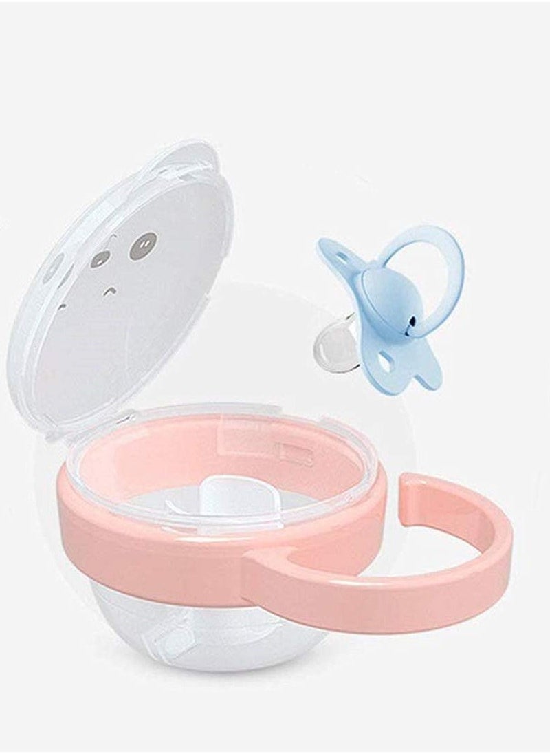 3 Pieces Baby Dummy Case, Travel Soother Box Pacifier Holder Storage Container for Infant Toddler Dust Boxes