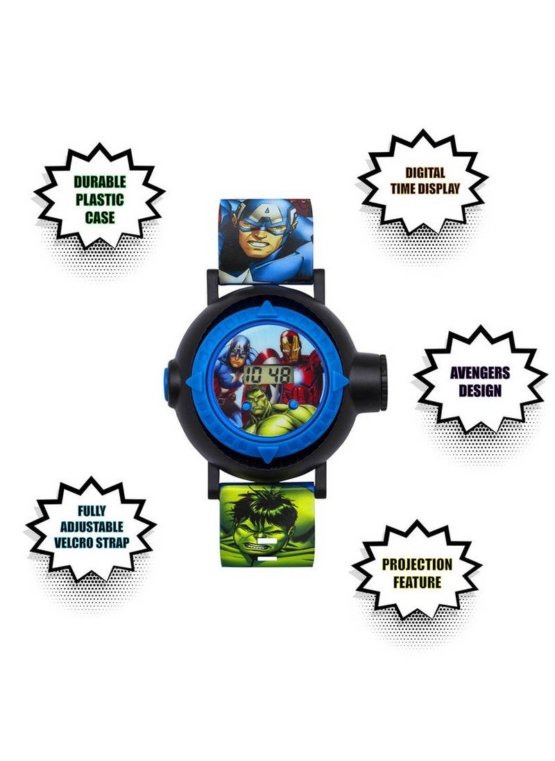 Avengers Quartz Digital Dial Rubber Strap Boys Watch