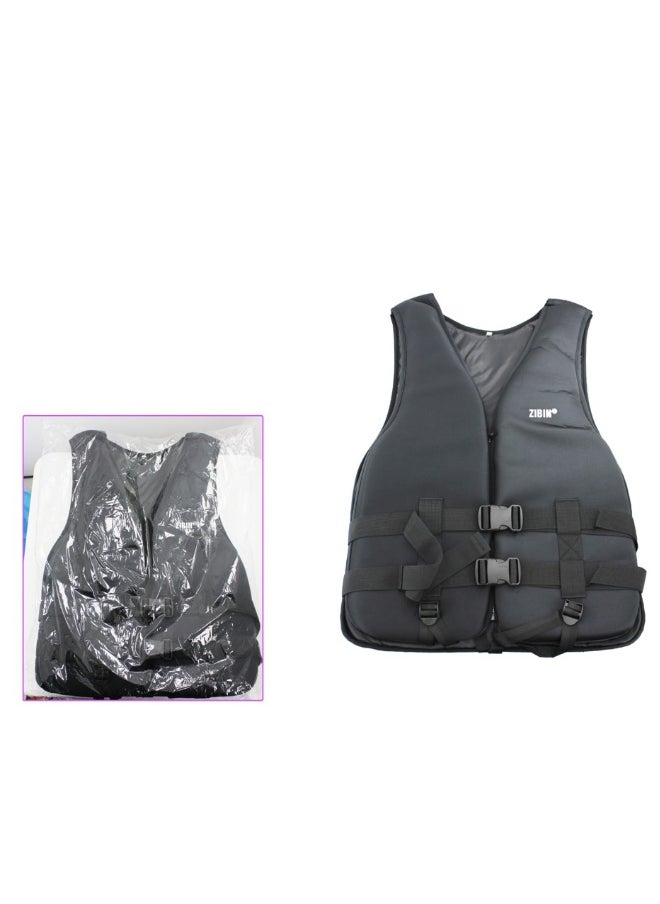 Swim Jacket Adult [XXL] 2-Belt High Visibility Reflecting Tape Swim Vest For Water Safety