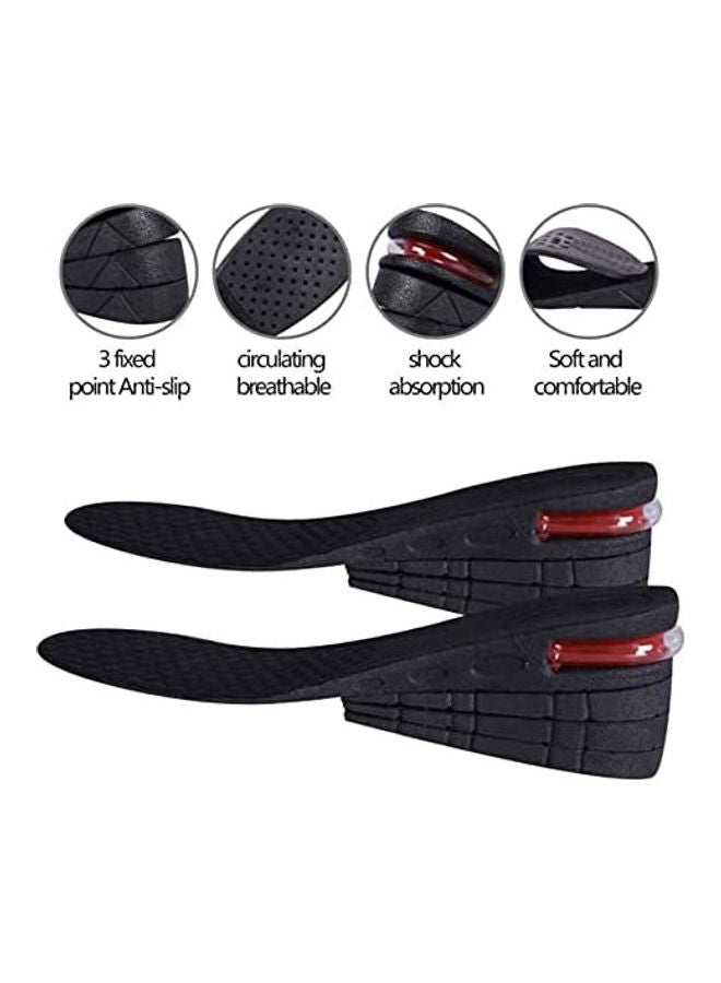 Increase Insoles Variable Height 4 Layer Black