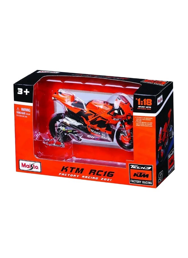 Maisto 2021 KTM RC16 Factory Racing Bike (1:18)