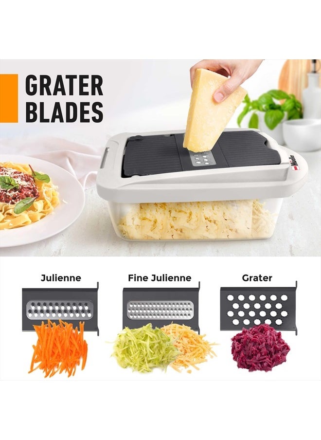 Pro-Series 10-in-1, 8 Blade Vegetable Chopper, Onion Mincer, Cutter, Dicer, Egg Slicer with Container, French Fry Cutter, Potato Slicer, Home Essentials & Kitchen Gadgets, Salad Chopper