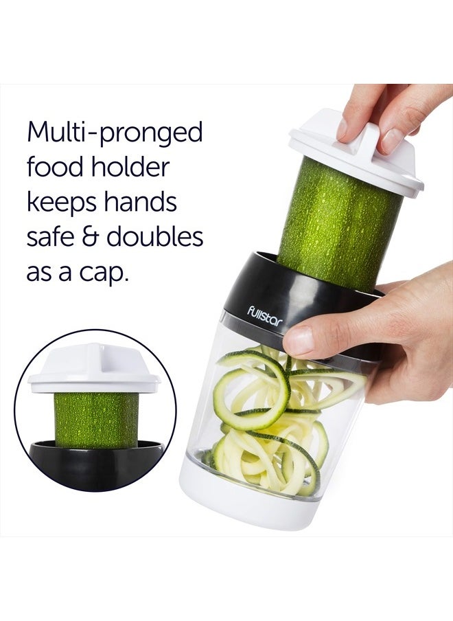 Fullstar Mandoline Slicer Spiralizer Vegetable Slicer - Vegetable Chopper Onion Chopper Food Chopper Vegetable Spiralizer Mandoline Slicer Cutter Chopper and Grater Slicer Zucchini Spaghetti Maker