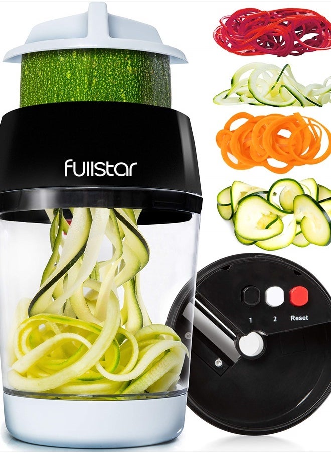 Fullstar Mandoline Slicer Spiralizer Vegetable Slicer - Vegetable Chopper Onion Chopper Food Chopper Vegetable Spiralizer Mandoline Slicer Cutter Chopper and Grater Slicer Zucchini Spaghetti Maker