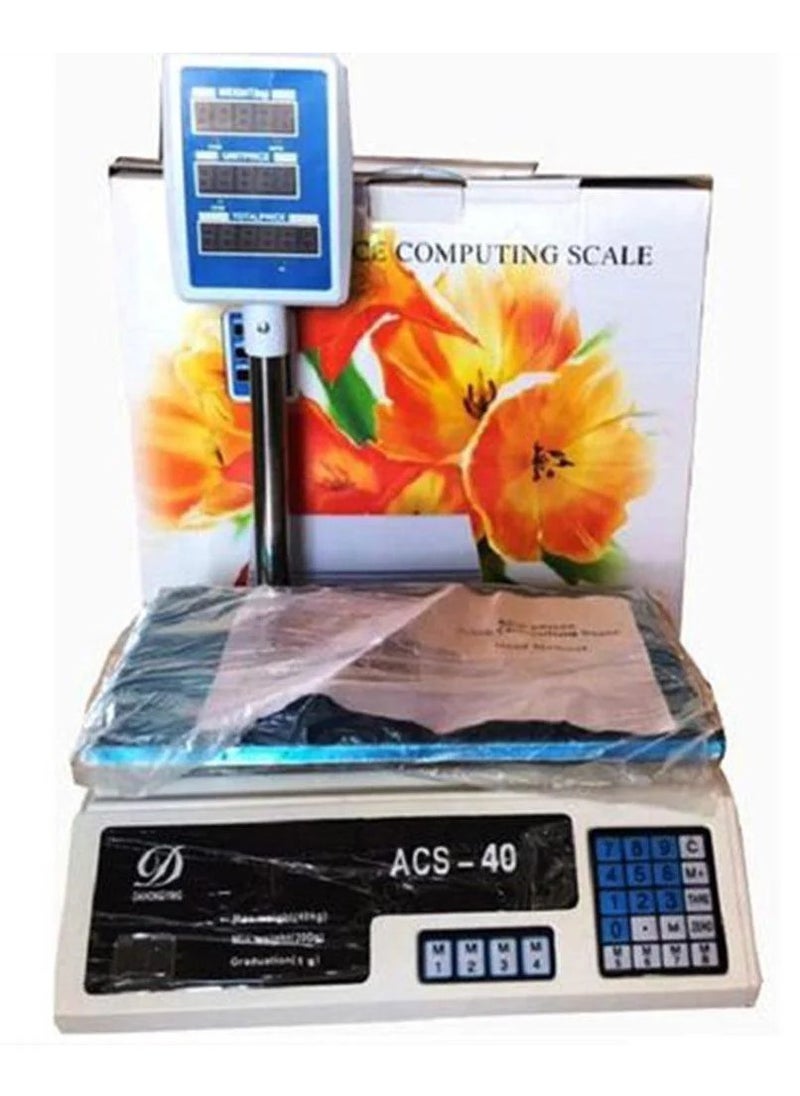 Electronic Digital Price Computing Platform Scale / ACS-40