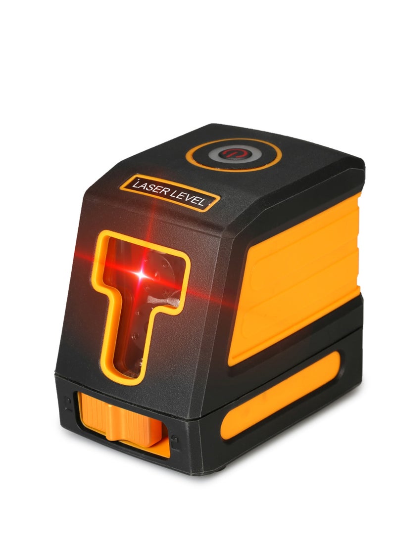 Laser Level Self-Leveling 2 Lines Red Professional Horizontal and Vertical Cross Line Leveling Laser Level Kit with Selectable Laser Lines and Vertical Beam Spread