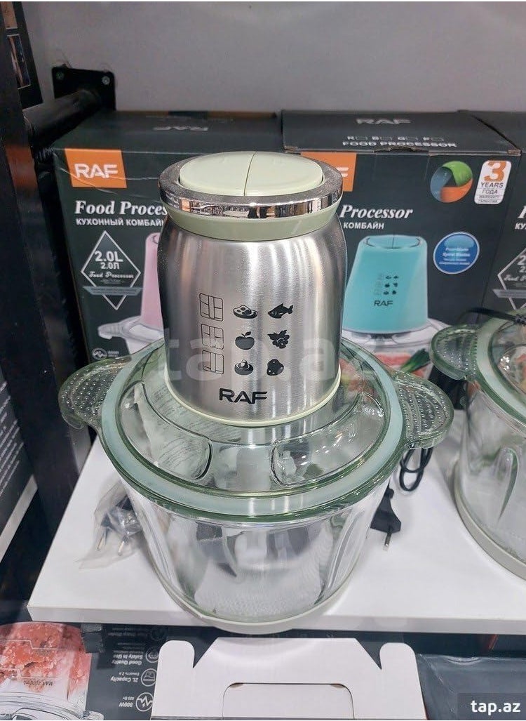 Large Capacity RAF Electric Blender 600W Food Processor R.7001 Multi-function Vegetable Chopper 3L