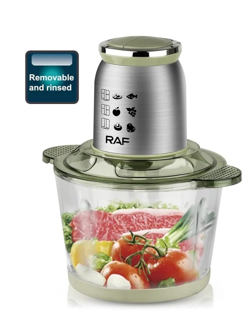 Large Capacity RAF Electric Blender 600W Food Processor R.7001 Multi-function Vegetable Chopper 3L