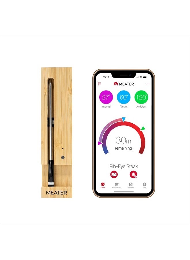 The Original True Wireless Smart Meat Thermometer for the Oven Grill Kitchen BBQ Smoker Rotisserie with Bluetooth and WiFi Digital Connectivity