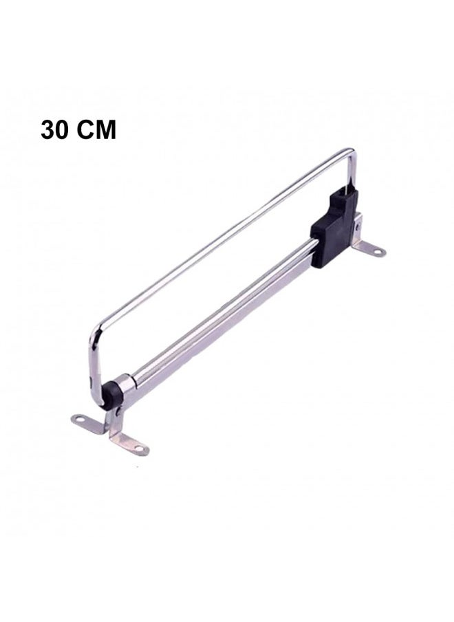 Retractable Closet Pull Out Rod Closet Valet Rod Extending Rail Pull Out Hanger Closet Valet Rod Rail Sliding Extending Telescopic Clothes Rod, 12 Inch=30 cm Closet Rod Bracket Wardrobe Hanger Rail