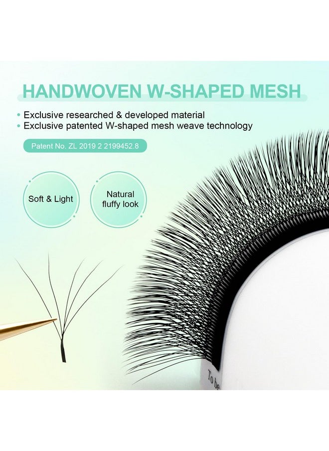 5D W Eyelash Extension 0.07Mm 5D Volume Matte Black Premade Cluster Fans Pre Fanned Yy Eye Lashes (10Mm 0.07 D)