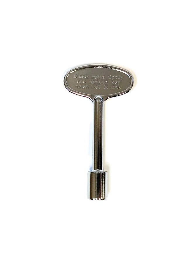 Midwest Hearth Universal Valve Key for Gas Fire Pits and Fireplaces - Polished Chrome (3-Inch)