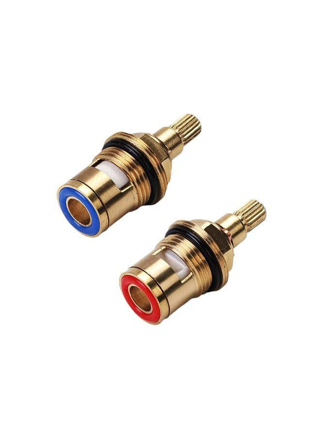 ZXX Replacement Brass Ceramic Stem Disc Cartridge Faucet Valve Quarter Turn 1/2