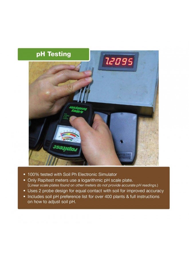 Luster Leaf 1880 Rapitest Tester Electronic, 4-Way Soil Analyzer