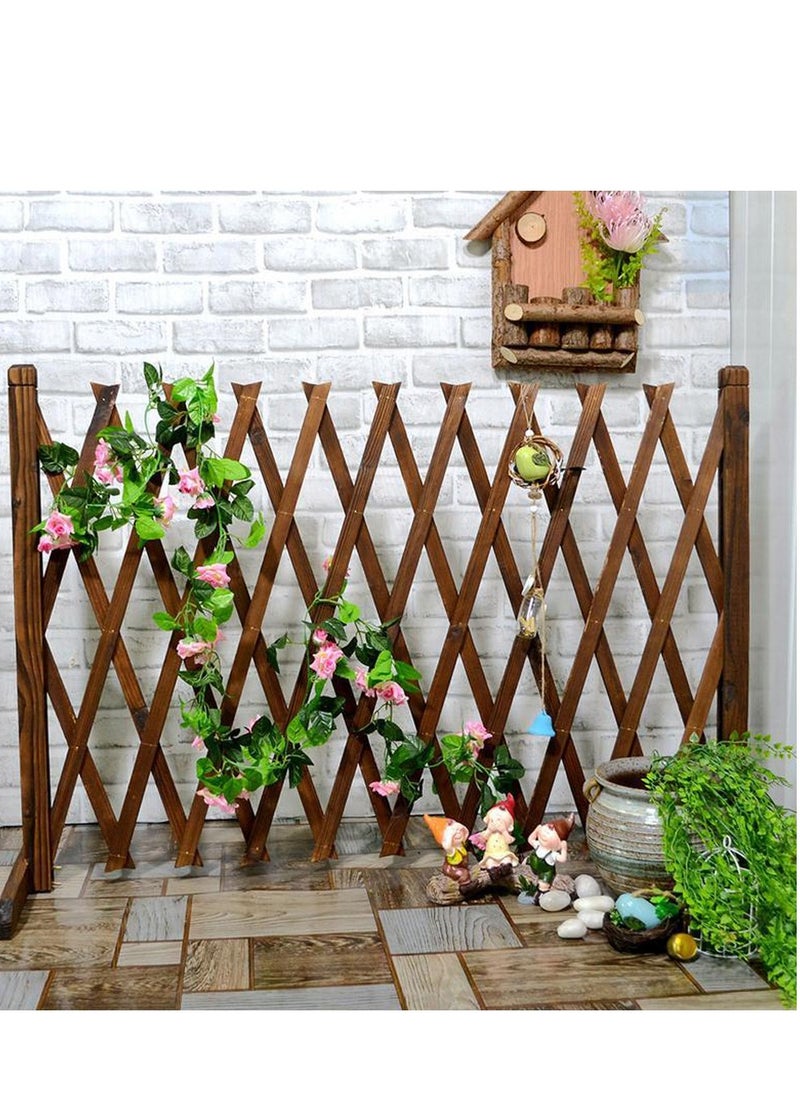 𝐅𝐅𝐃 Expandable Garden Trellis Fence , Freestanding Outdoor Pet Safety Fence for Patio, Lawn & Climbing Plants