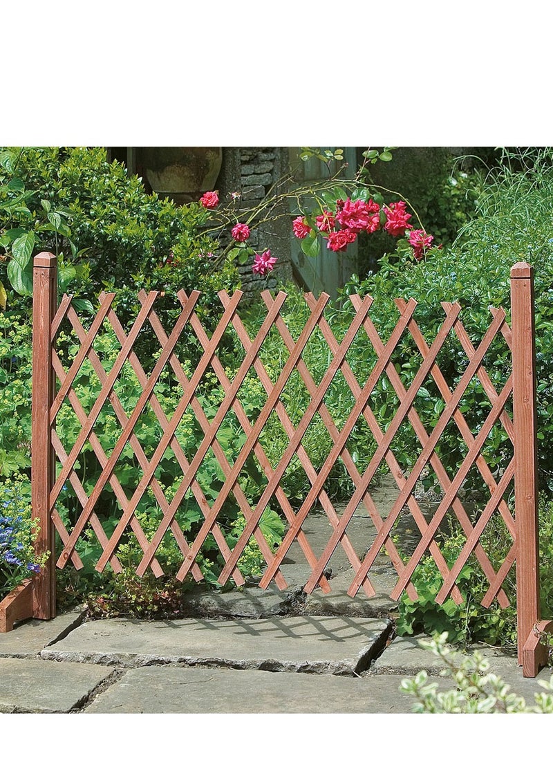 𝐅𝐅𝐃 Expandable Garden Trellis Fence , Freestanding Outdoor Pet Safety Fence for Patio, Lawn & Climbing Plants