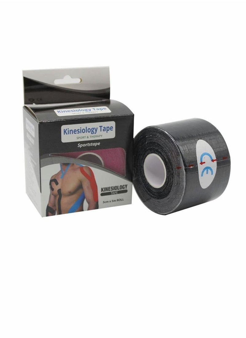 Sports Kinesiology Tape Sports Tape Strapping 5m Roll of Elastic Water Resistant Tape for Support & Muscle Recovery Muscle Tape Support Quality Sports Tape 2 Pcs