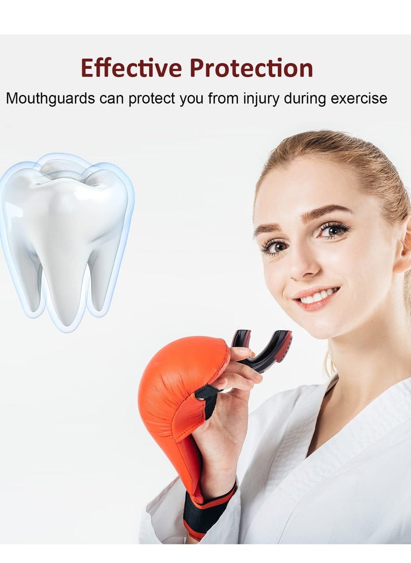 Sports Mouthguard for Soccer, Basketball, Lacrosse, Field Hockey, Mixed Martial Arts, Boxing, Jiu-Jitsu, Breathable Mouthguard for Adults and Teens