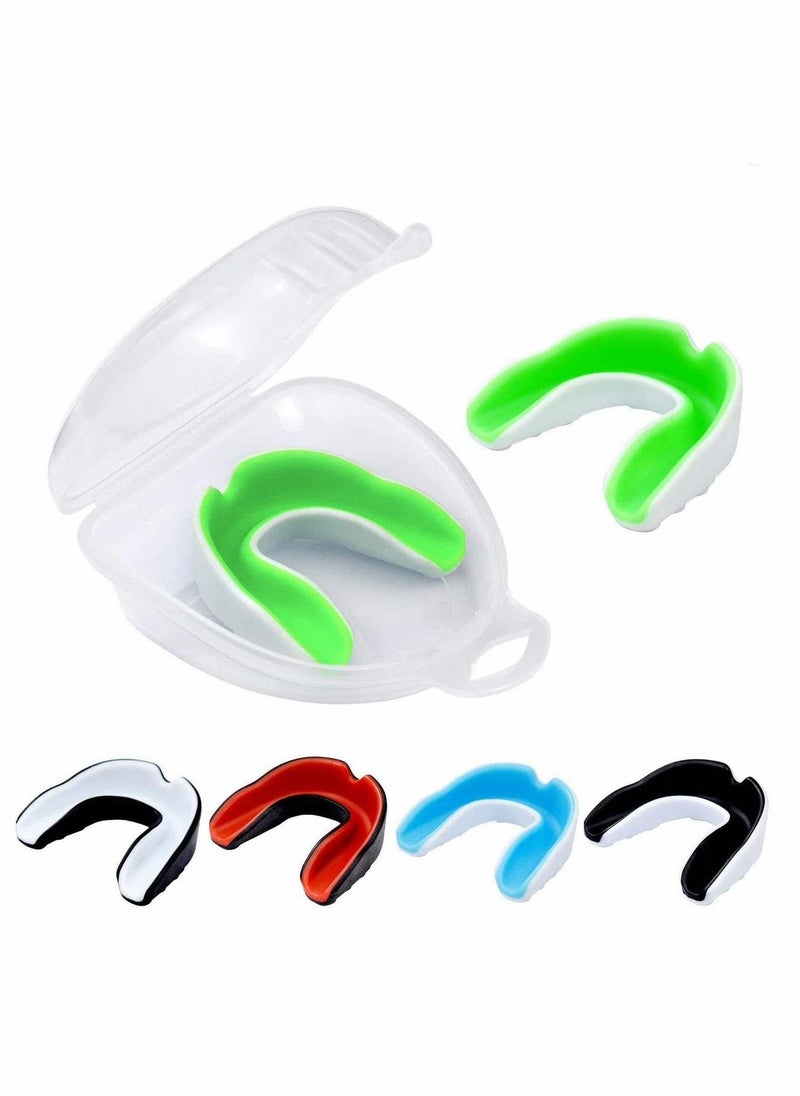 5 pcs Mouth Guard Athletic Mouth Guards Trimmable Mouthguard Kids Mouthguard for Boxing, MMA, Rugby, Muay Thai, Hockey, Judo, Karate Martial Arts and All Contact Sports