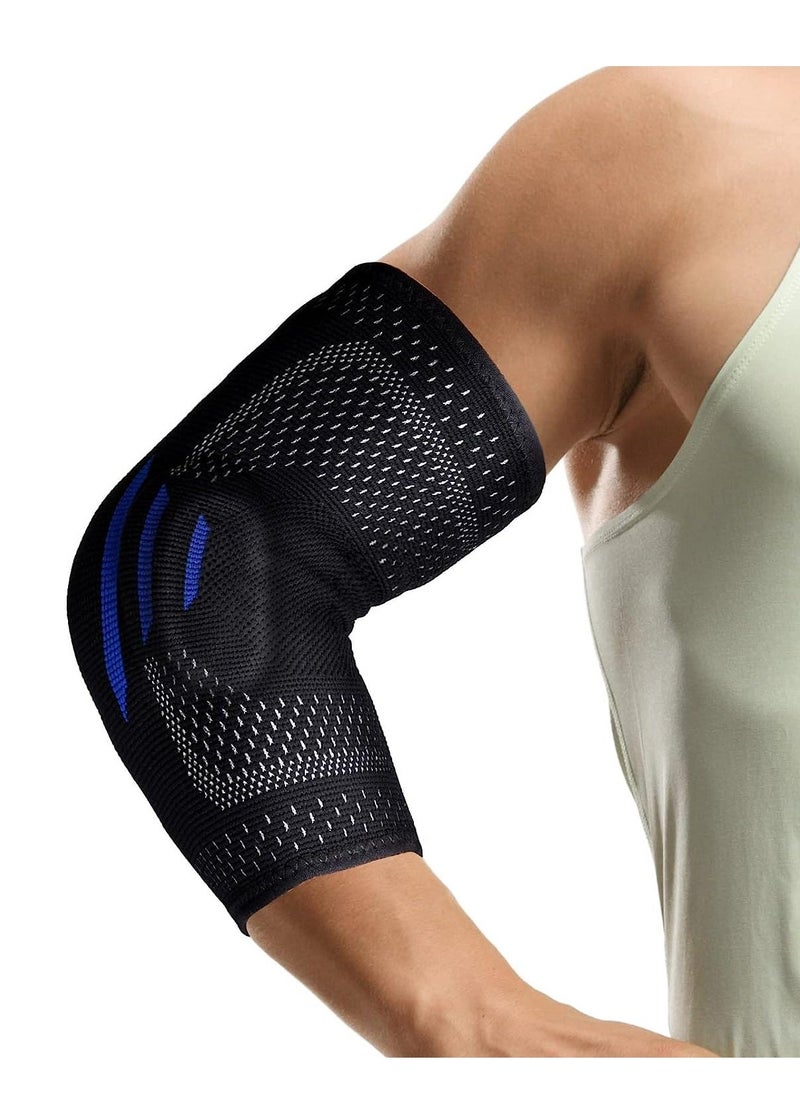 2 in 1 Tennis Elbow Brace for Men Women Compression Sleeve with Integrated Elbow Pads Breathable Tendonitis elbow Support Protector for Sports Golfer's Elbow Arthritis Treatment Reduce Joint Pain (M)