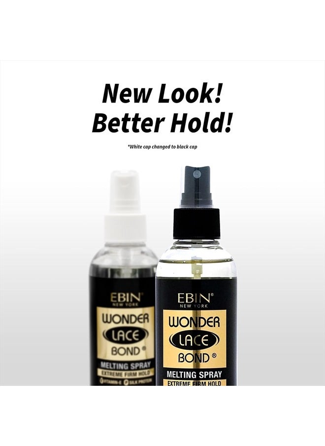Wonder Bond Melting Spray 8oz/ 250ml - Extreme Firm Hold (Supreme) | No Reside, Long Lasting Formula with Protecting Edges, Gives Undetectable and Natural Look