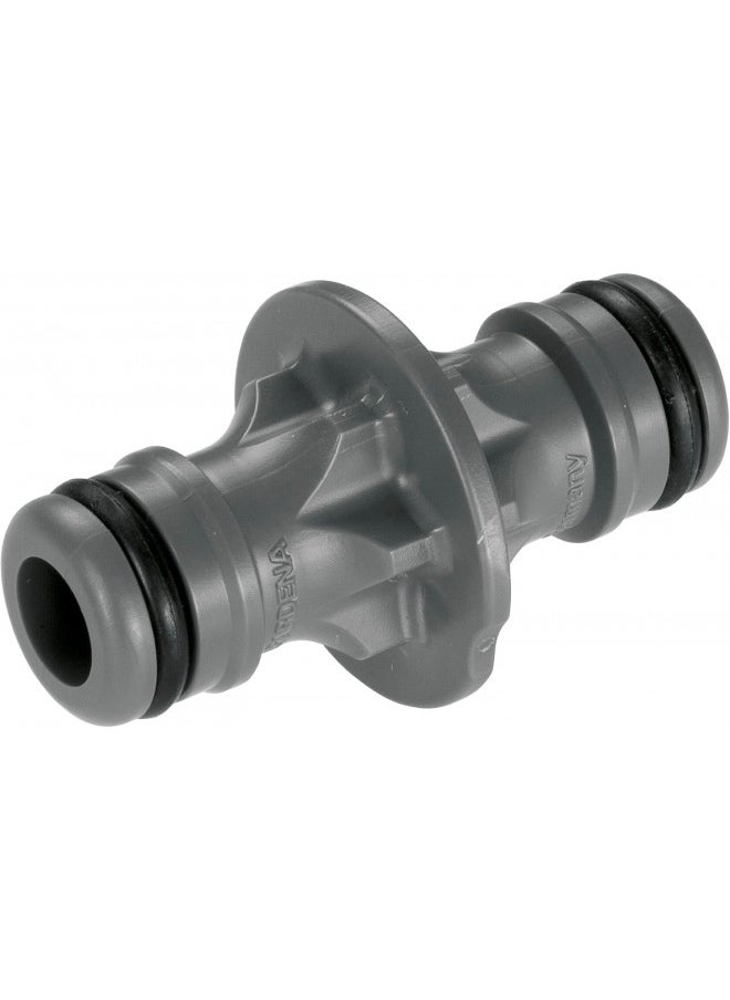 GARDENA coupling, connection piece for secure hose connection, connection of two hoses for extension, to the transition from 13 mm (1/2) to 13 mm (1/2) hoses, packed (2931-20) (Pack of 1)