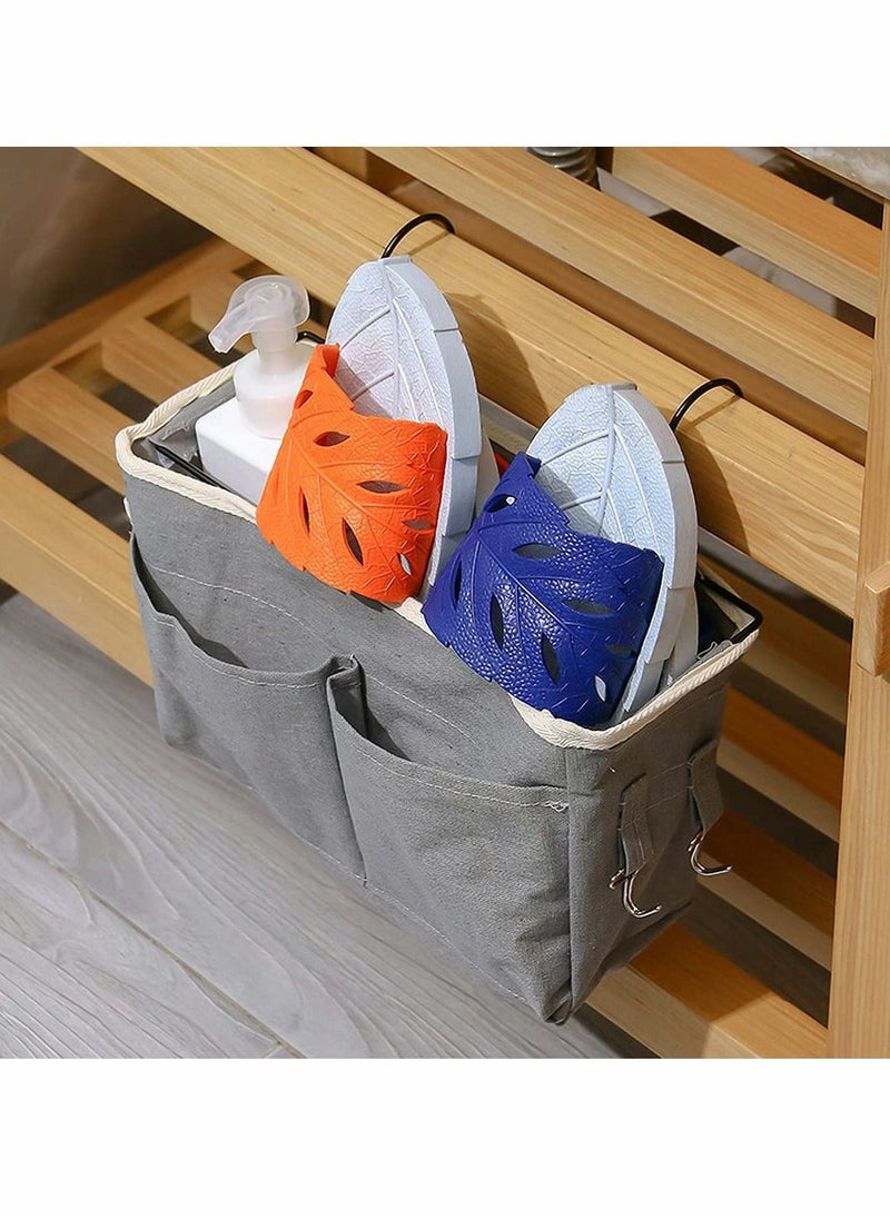 Bedside Storage Bag, Bed Pockets Baskets, Bedside Hanging Storage Organiser, Dormitory Bed Organiser Caddy Desktop Storage Rack for Home Office School Dorm Room Bunk Bed