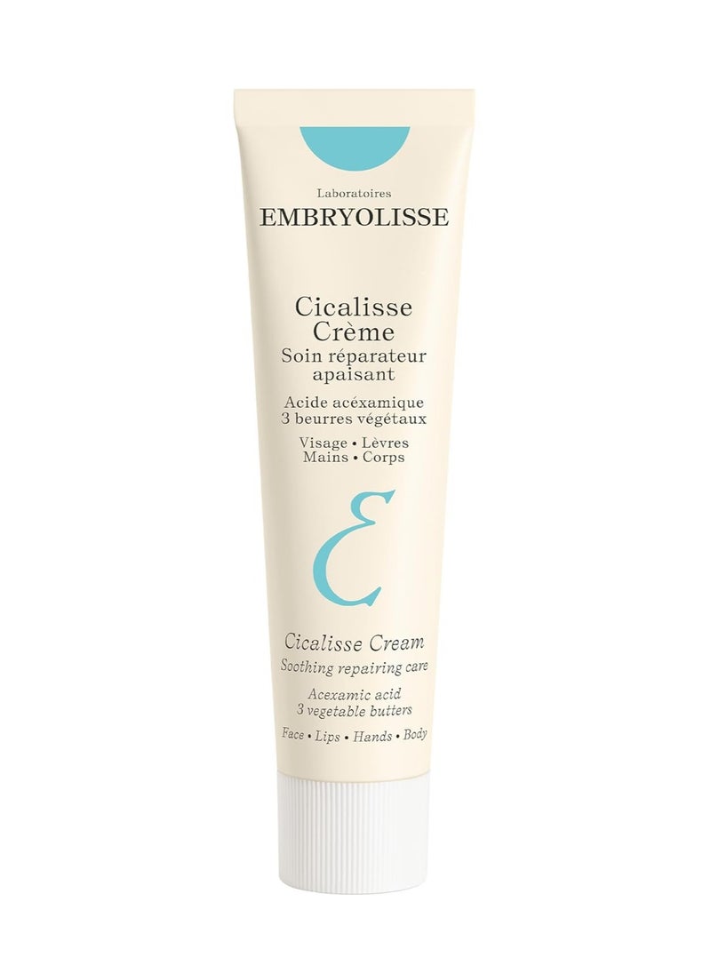 Embryolisse Cicalisse Face Cream. Moisturizer with Hyaluronic Acid that Accelerates Skin's Restoration Process - Daily Skin Care for Face, Body and Lips, All Skin Types - 1.35 Fl Oz