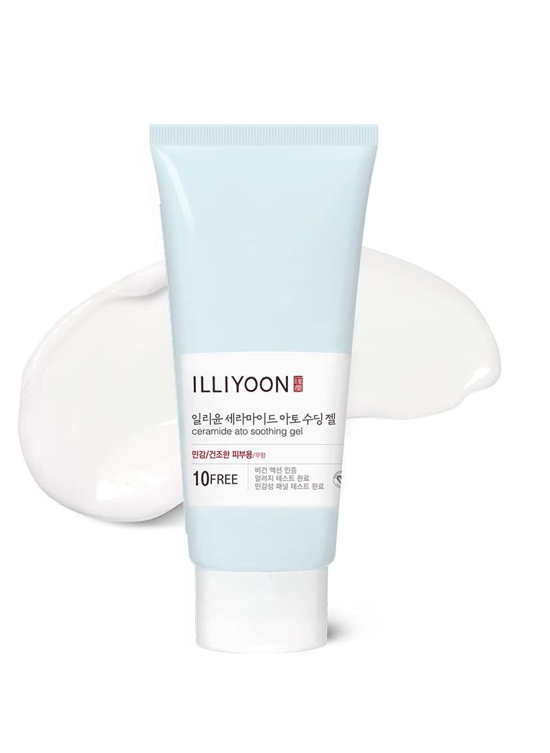 Illiyoon Ceramide Ato Soothing Gel 175ml(5.91oz) | High Moisturizing Cooling Gel Lotion for Tired and Dry Skin