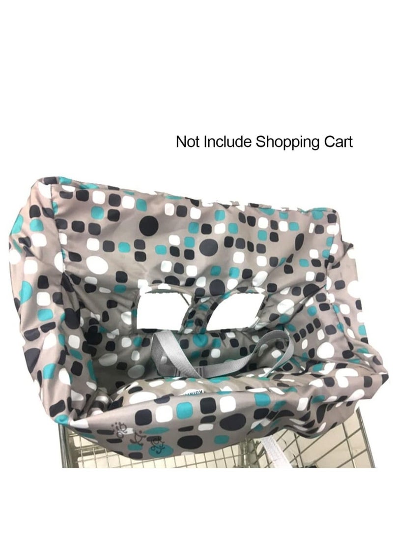 Shopping Cart Cover for Baby Polyester Baby Shopping Cart Cover Multifunctional Cart Covers for Babies Universal Fit Soft Padded Grocery Cart Cover 2-in-1 for Baby Boy Girl