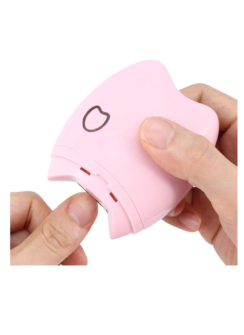 Electric Safe Nail Trimmer, Automatic Nail Clipper, USB Rechargeable Fingernail Trimmer, Low Noise Portable Nail Cutter File for Baby, for Baby, Kids, Seniors and Adult (Pink)