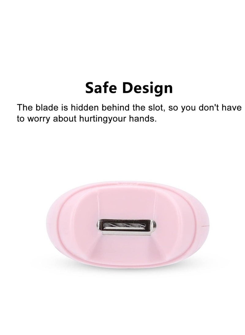 Electric Safe Nail Trimmer, Automatic Nail Clipper, USB Rechargeable Fingernail Trimmer, Low Noise Portable Nail Cutter File for Baby, for Baby, Kids, Seniors and Adult (Pink)