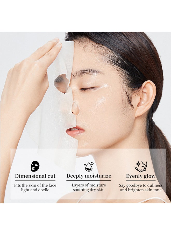 20PCS Facial Sheet Mask Organic Face Mask Essence Moisturizing Collection Hydrating Moisturizing Brightening And Soothing - STRAWBERRY MOISTURIZING MASK