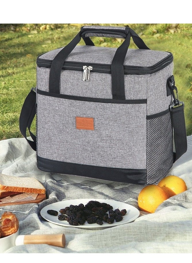 Insulated Meal Bag Insulated Lunch Bag Portable Outdoor Insulated Bag Oxford Cloth Thickened Waterproof(38*25*29CM,25L)