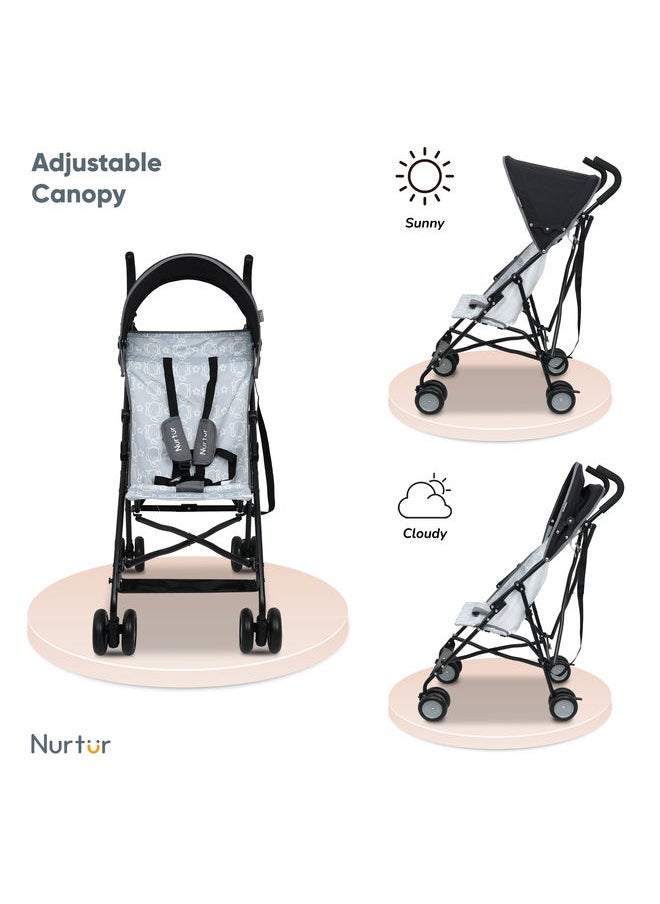 Rex Buggy Stroller Multicolor Lightweight Stroller With Compact Fold Canopy Shoulder Strap 6 To 36 Months