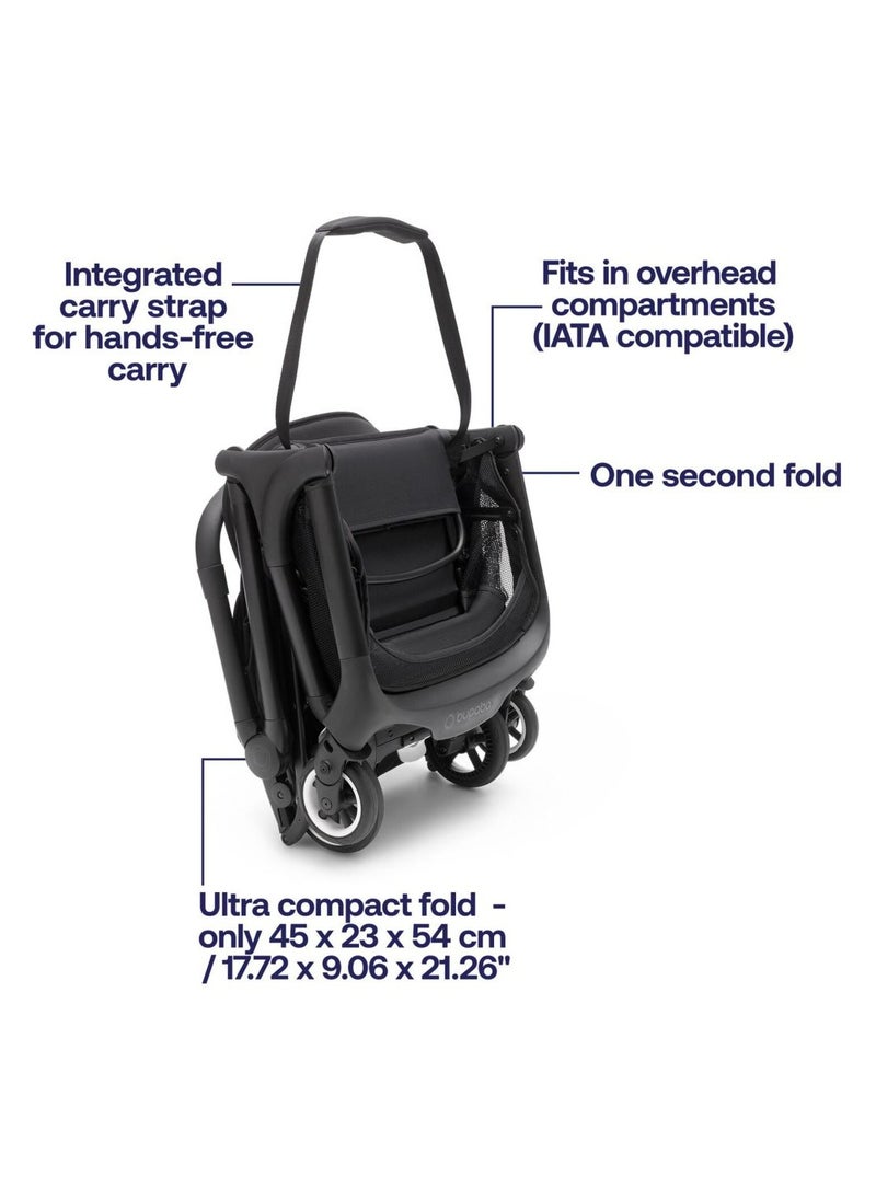 Bugaboo - Butterfly Complete Travel Stroller - Black/Midnight Black