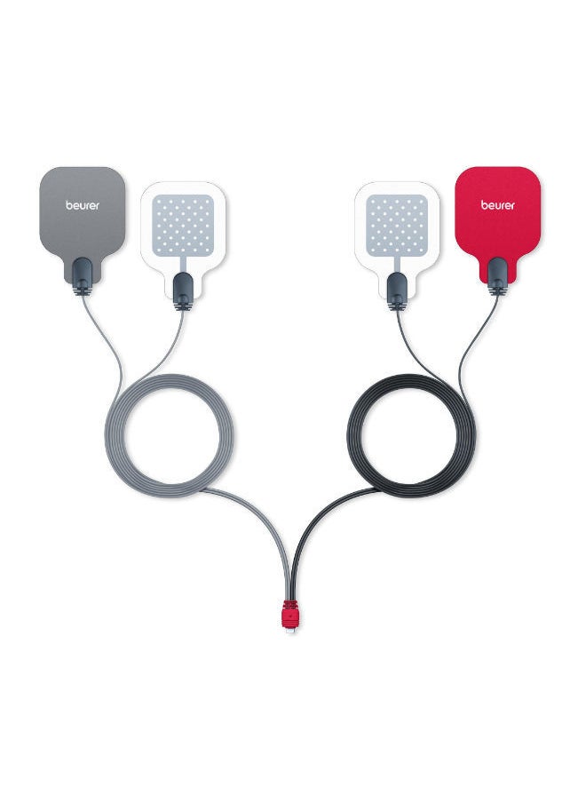 EM59 Digital TENS/EMS Device with Heat, 4-in-1 stimulation device for pain therapy, muscle stimulation, massage and heat therapy, 4 electrodes, 70 programmes, 50 intensity levels