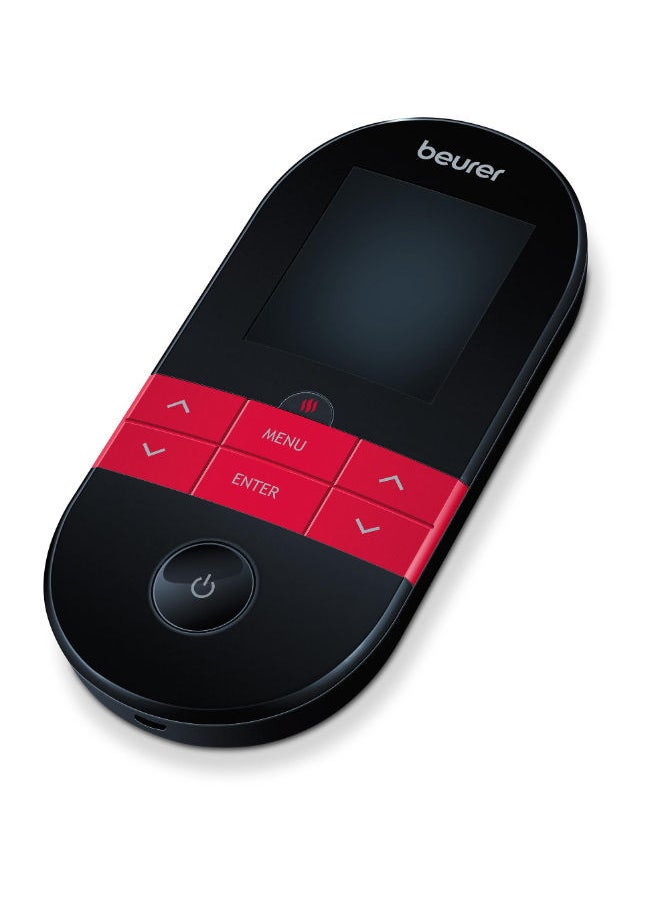 EM59 Digital TENS/EMS Device with Heat, 4-in-1 stimulation device for pain therapy, muscle stimulation, massage and heat therapy, 4 electrodes, 70 programmes, 50 intensity levels