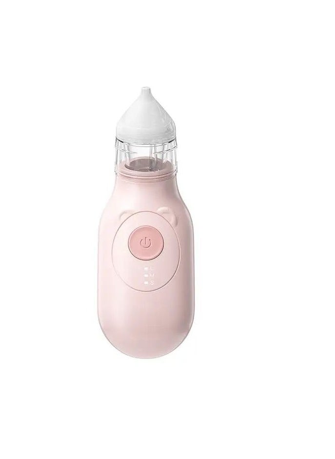 USB Rechargeable Baby Nose Cleaner, Safe Electric Nasal Aspirator for Babies (Pink)