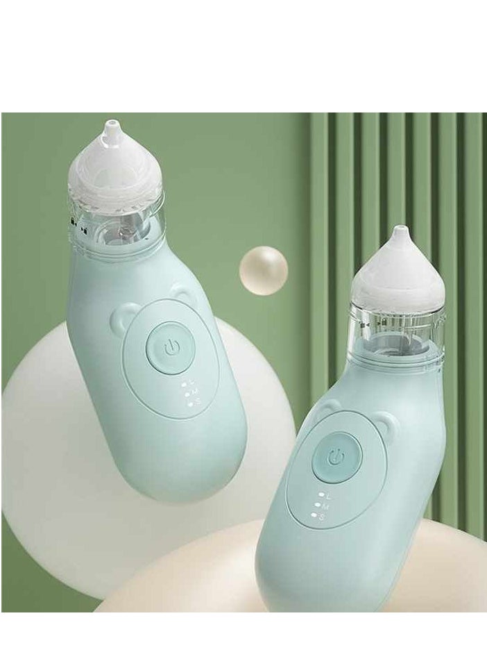 Wholesale Electric Nasal Aspirator, 3 Modes Nose Sucker for Deep Cleaning Mucus & Snot, Baby & Kid Essentials (Light Green)