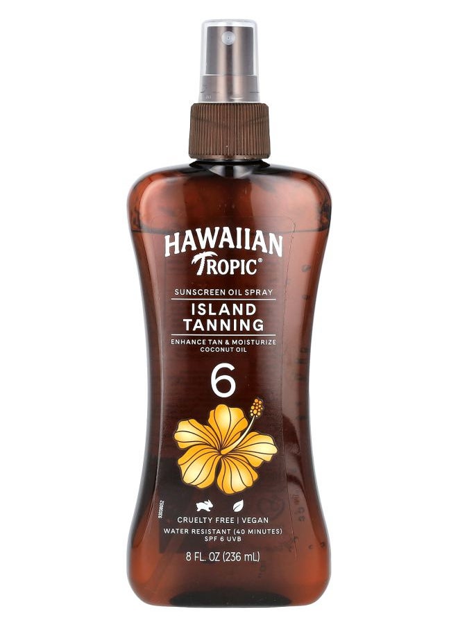 Island Tanning Sunscreen Oil Spray SPF 6 8 fl oz (236 ml)