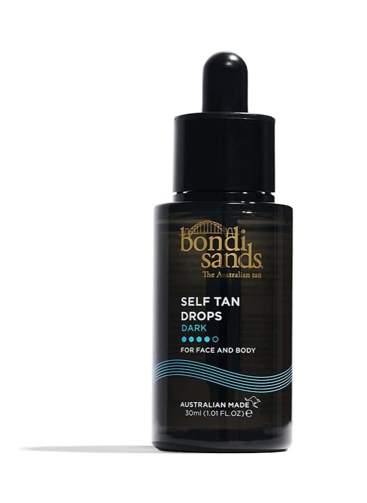 Self Tan Drops Dark 30mL Customisable Glow Suitable for Sensitive Skin Vegan Cruelty Free 30ml 1 01 FL OZ